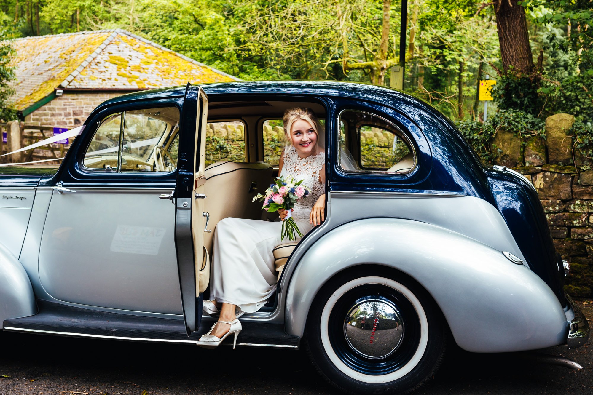 Second Wedding Photographer3 Second Wedding Photographer - Bride leaving car before wedding ceremony