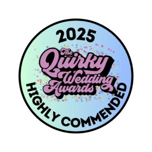 Highly commended quirky wedding award