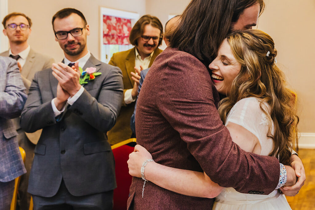 Colourful wedding moment from Kirsty Rockett's 2025 Nottingham wedding highlights