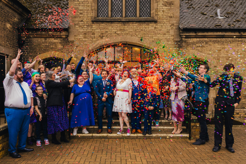 Colourful wedding moment from Kirsty Rockett's 2025 Nottingham wedding highlights