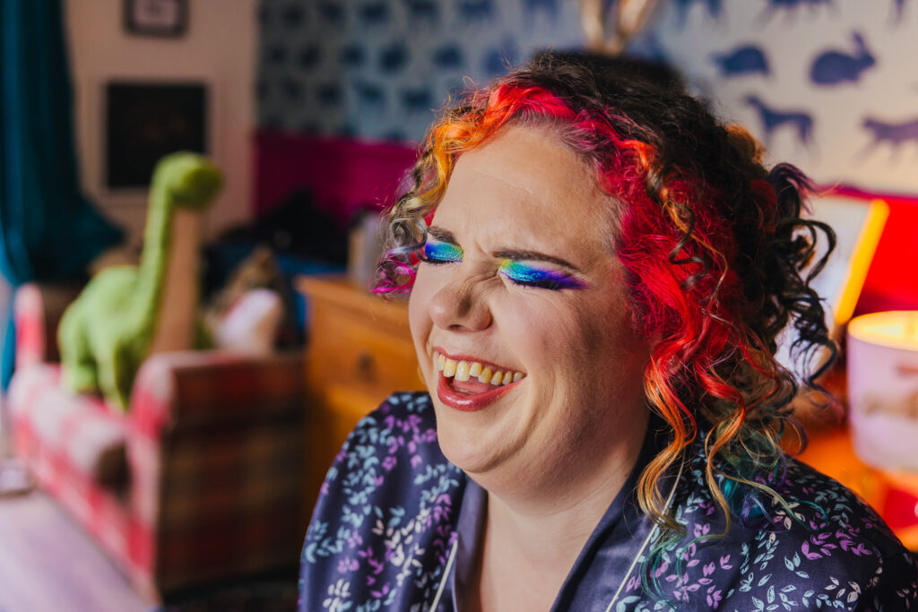 Colourful wedding moment from Kirsty Rockett's 2025 Nottingham wedding highlights