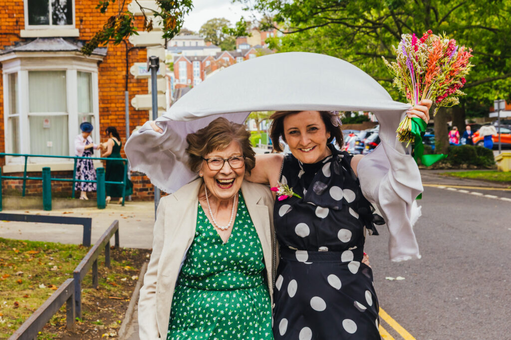Colourful wedding moment from Kirsty Rockett's 2025 Nottingham wedding highlights