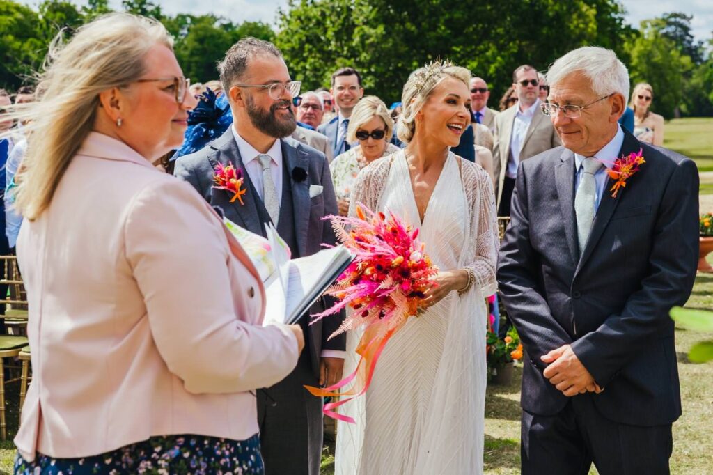 Colourful wedding moment from Kirsty Rockett's 2025 Nottingham wedding highlights
