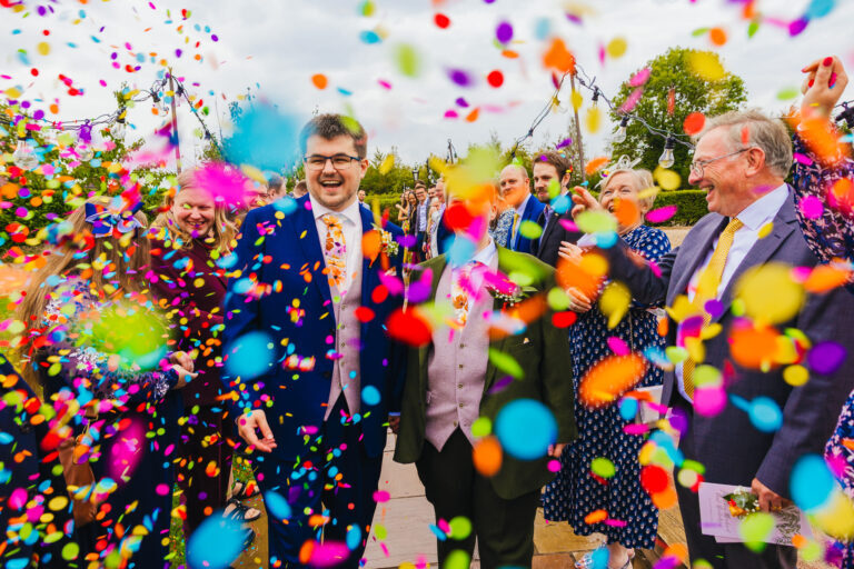 Colourful wedding moment from Kirsty Rockett's 2025 Nottingham wedding highlights