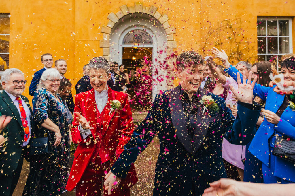 Colourful wedding moment from Kirsty Rockett's 2025 Nottingham wedding highlights